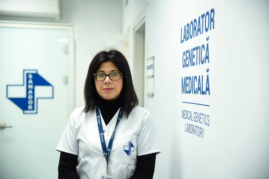 Conf. dr. Viorica Rădoi, șefa Departamentului de Genetică Medicală SANADOR
