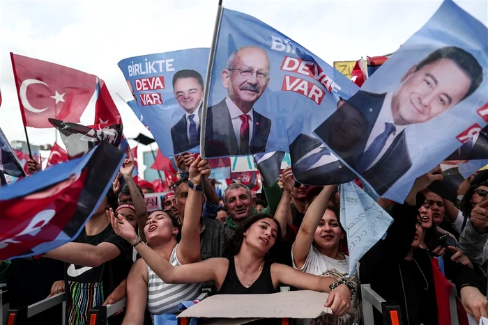 Susținători ai lui Kemal Kilicdaroglu, în Ankara Foto EPA EFE