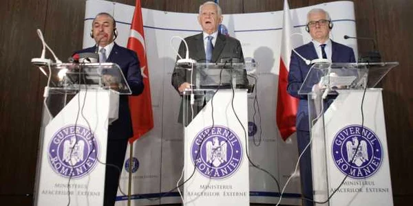 jacek czaputowicz mevlut cavuşoglu teodor melescanu trilaterala romania polonia turcia 11 sept 2018 foto inquam