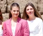 Prințesa Leonor și Infanta Sofia la situl arheologic de la Girona. FOTO: Profimedia