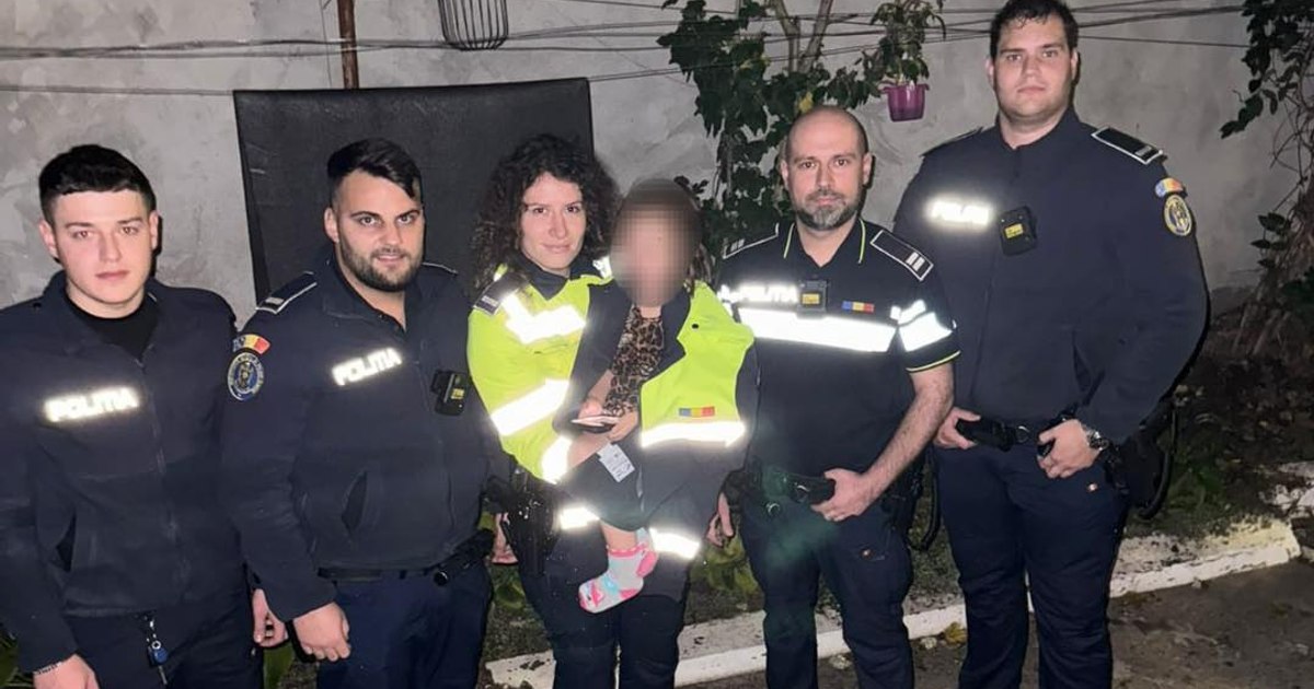 Fetiţă de 3 ani găsită desculţă pe străzile din Brăila