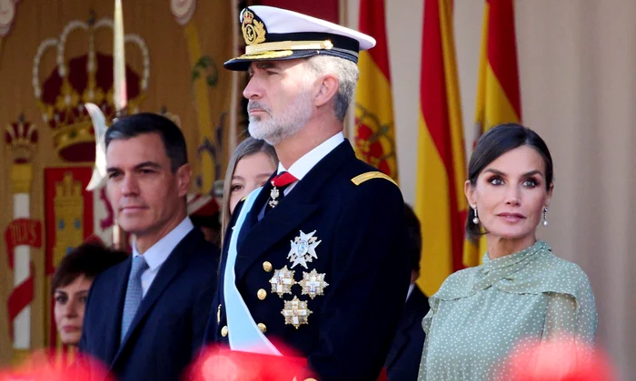 Regina Letizia Felipe și Pedro Sanchez GettyImages 1432854668 jpg