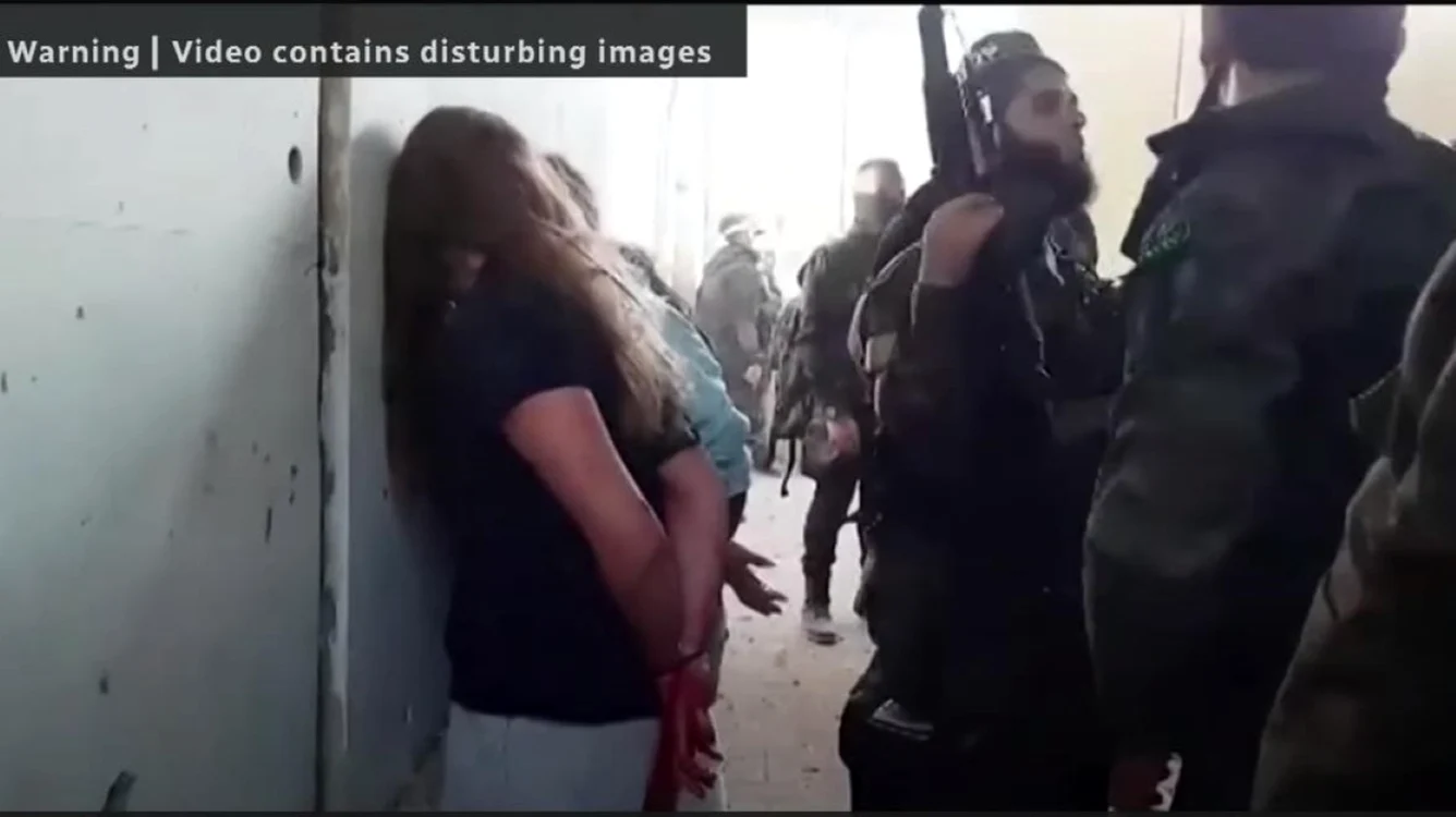 Atacul Hamas în tabăra militară, foto captură video