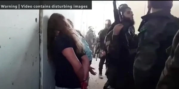 femei militar ostatici, captură video