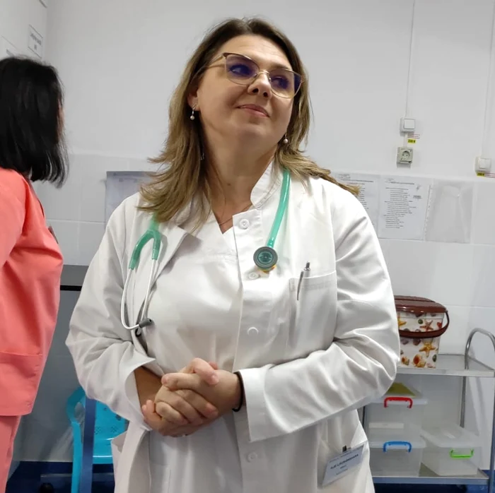 Medicul Lăcrămioara Ilie este singurul pediatru de la Spitalul Tg. Bujor FOTO: C. Mazilu