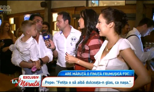 Naşa Andra a radiat la petrecerea finel ei, Maria (captură: PRO TV) jpeg