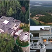 Palatul lui Putin de lângă lacul Valdai FOTO siteul lui Navalnîi 