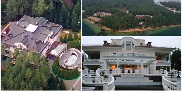 Palatul lui Putin de lângă lacul Valdai FOTO siteul lui Navalnîi 