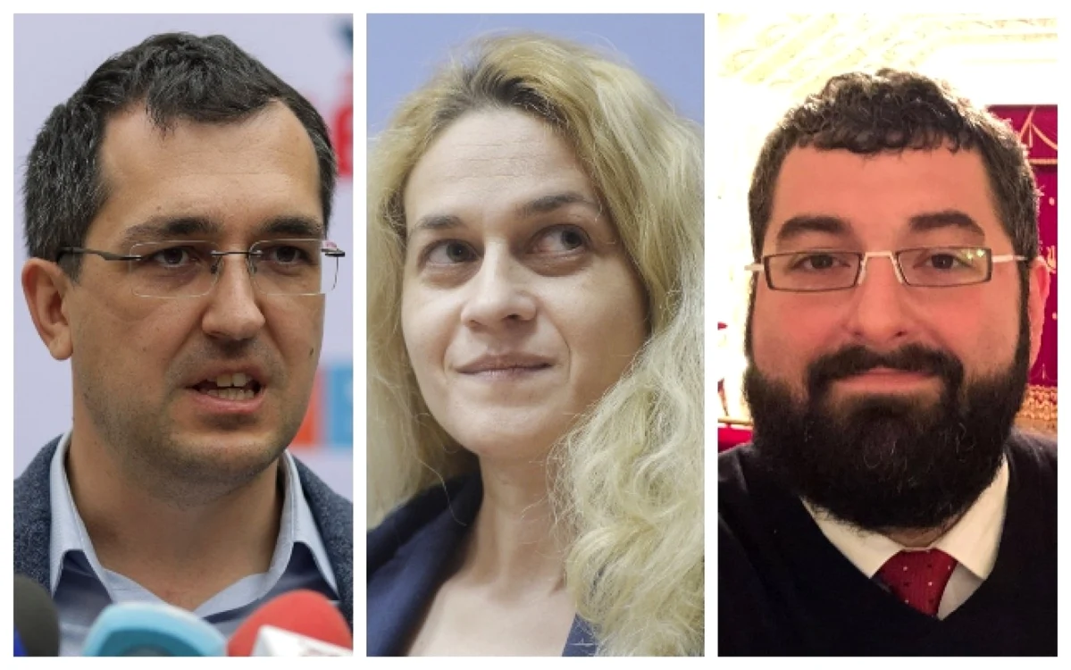 Vlad Voiculescu, Monica Grigore Althamer şi Bogdan Oprea. Foto Inquam Photos, Mediafax,  Facebook - cont personal (colaj Adevărul)