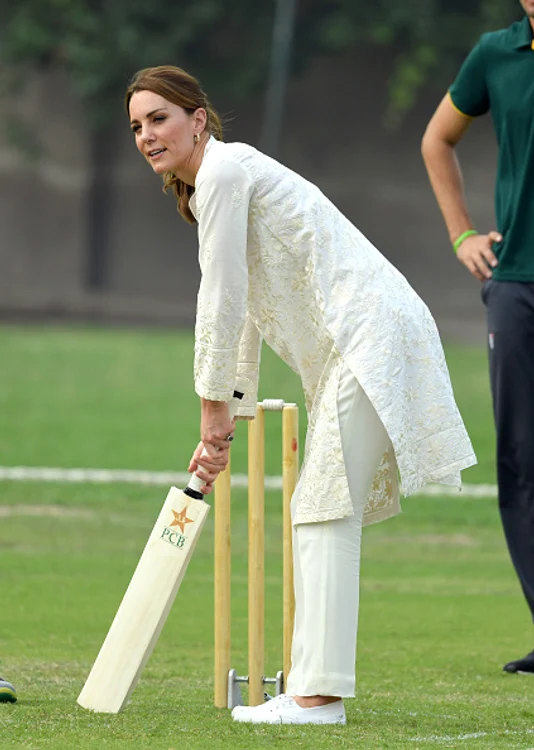 Kate Middleton, pe terenul de cricket