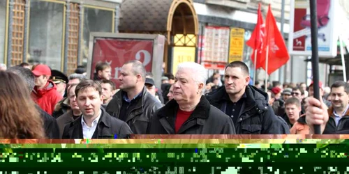 Vladimir Voronin a condus marşul de protest