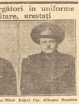 Fotografiile falșilor militari Albeanu Dumitru și Bratu Romulus Mihai, publicate de ziarul „Universul” din 14 februarie 1945