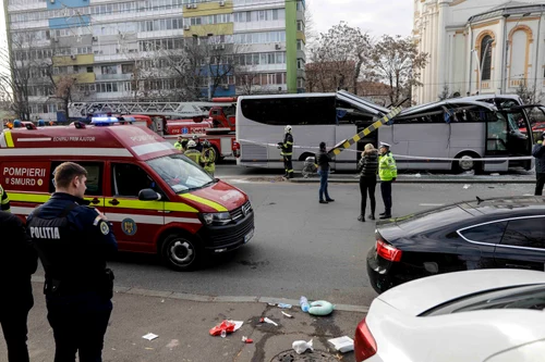 Urmările accidentului de la Pasajul Unirii. Foto: Inquam Photos