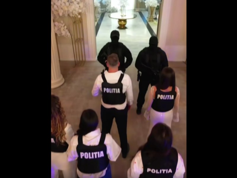 Val de ironii după ce Poliția Română a publicat un videoclip în care cere nuntașilor să spună „«nu» folosirii armelor la furatul miresei”