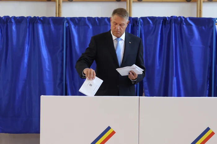Klaus Iohannis: Am votat pentru o Romanie europeana. Foto: Inquam