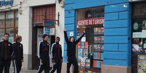 Jucătorii lui Bayern, în centrul Clujului