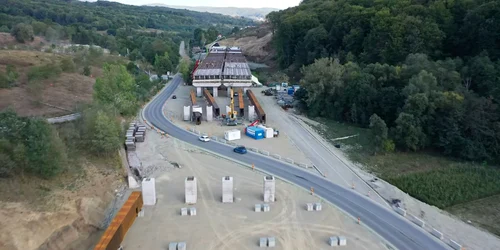 Stadiul lucrărilor la Lotul 4 al Autostrăzii Sibiu Pitești în septembrie 2024 Foto Asociația Pro Infrastructură 