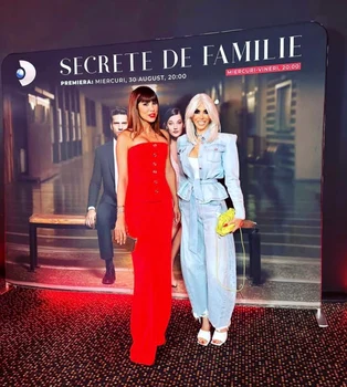 Denise Rifai și Raluca Bădulescu, la lansarea Kanal D Sursa Instagram