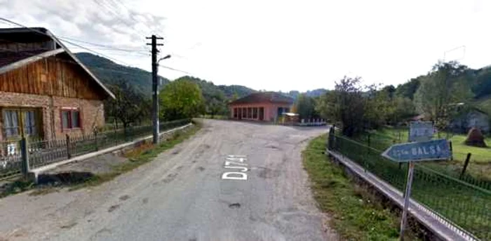 Drumul spre Balşa va fi modernizat. Google earth.