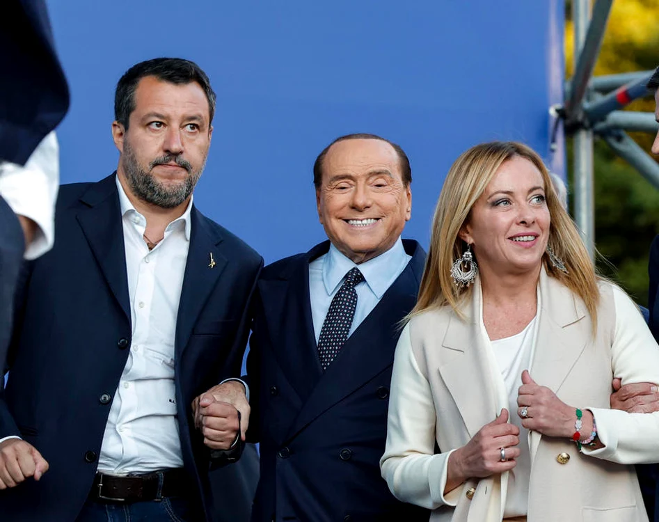 Berlusconi Salvini Meloni foto EPA EFE jpg