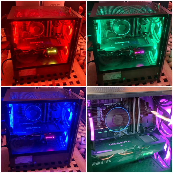 PC desktop Zmeu luminat în diverse variante. FOTO Adrian Pogîngeanu