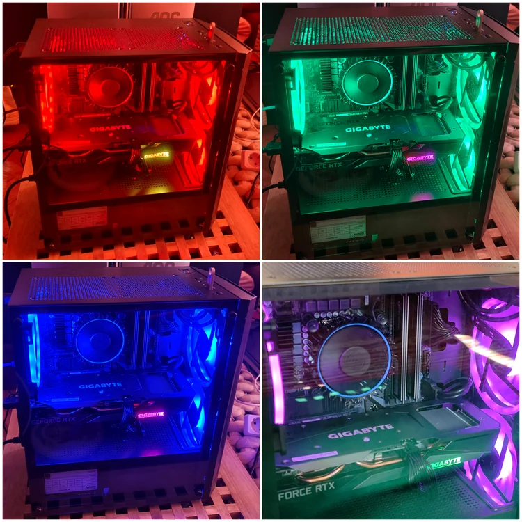PC desktop Zmeu luminat în diverse variante. FOTO Adrian Pogîngeanu