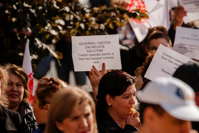 Protest la Iași. FOTO Andrei Luca
