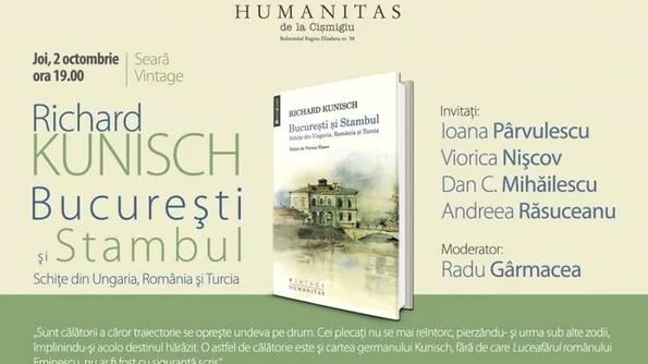 Seară Vintage – „Bucureşti şi Stambul  Schiţe din Ungaria, România şi Turcia“ de Richard Kunisch jpeg