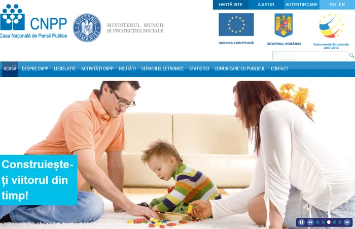 Angajații au acces la informații după ce-și fac cont pe site-ul CNPP