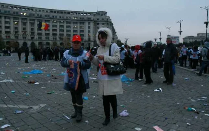 Sindicaliştii au lăsat mormane de mizerie în urma lor