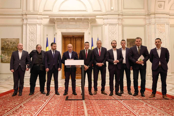 Reprezentanții PSD PNL USR UDMR și minorități. Foto: Adevărul