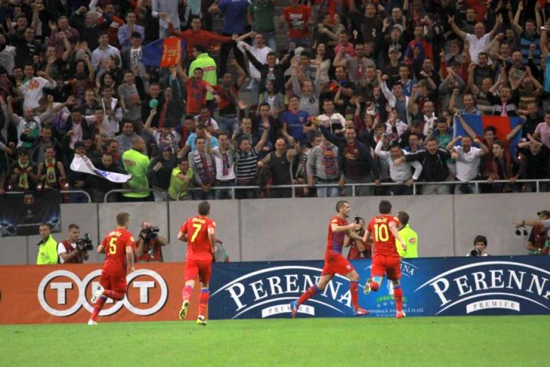 Golul cu care Steaua a câștigat meciul cu Copenhaga * Foto: Marian Burlacu