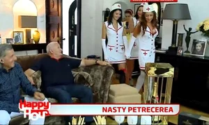 Brigitte Sfăt şi Ilie Năstase au stat acasă de ziua fostului tenismen (captură Pro TV) jpeg