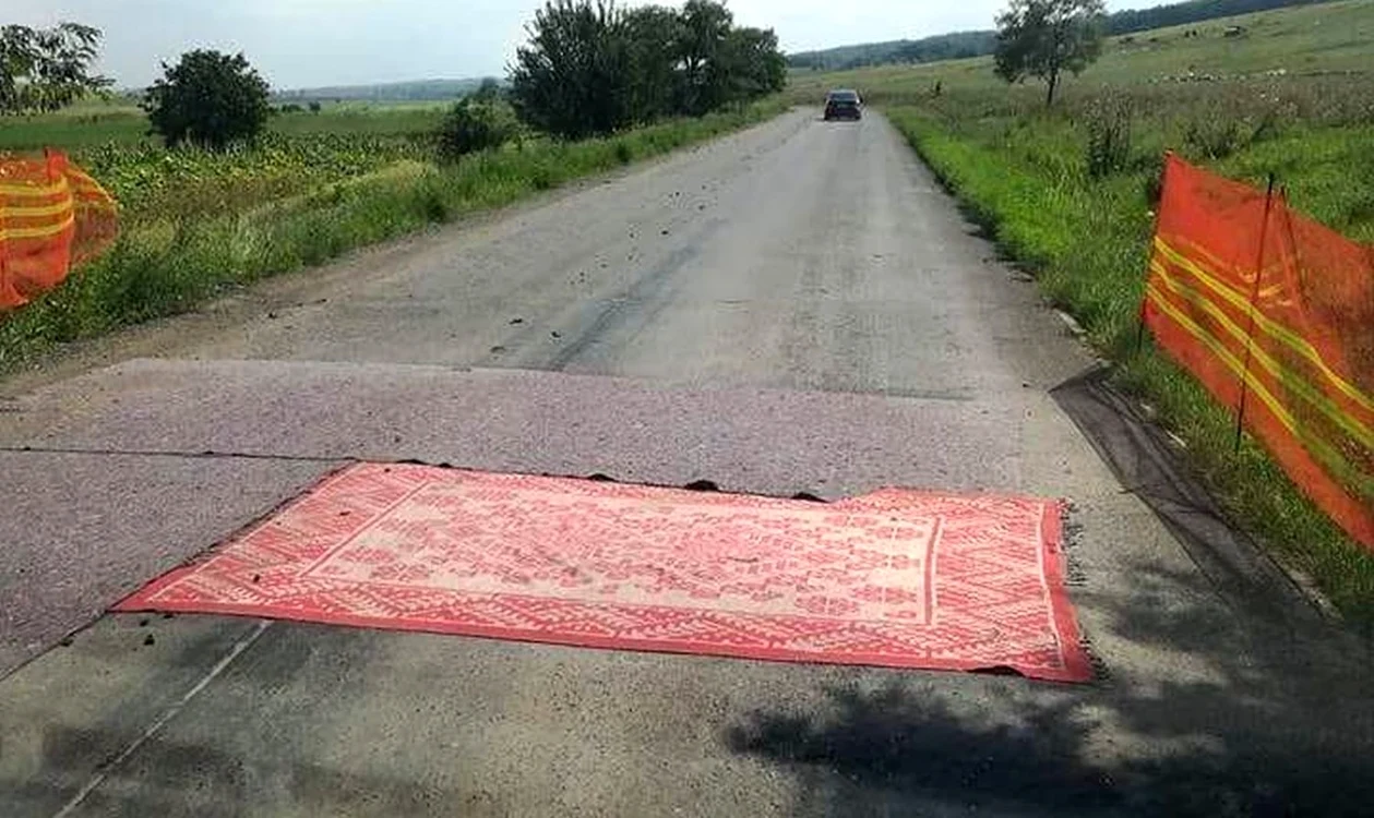 Covorul roşu contra peste porcine FOTO Facebook