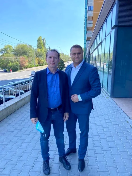 Florin Cîţu, George Stângă, liderul PNL Galaţi FOTO Facebook
