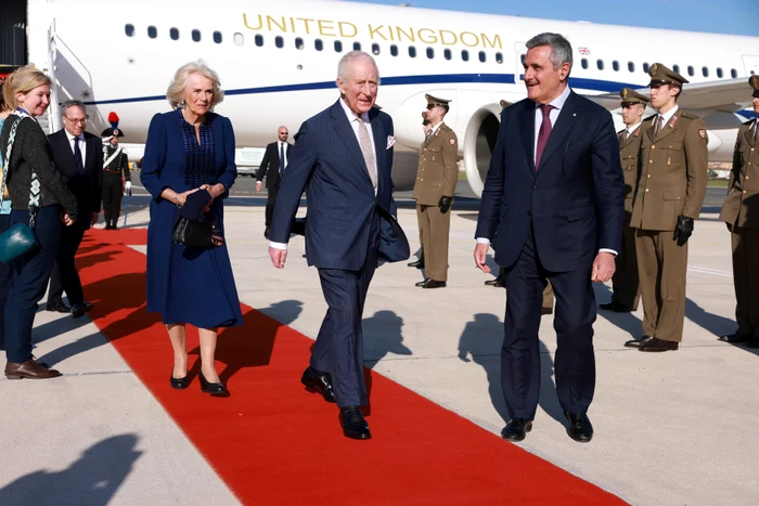 Regele Charles și Regina Camilla au ajuns la Roma pe 7 aprilie 2025, Profimedia (1) jpg