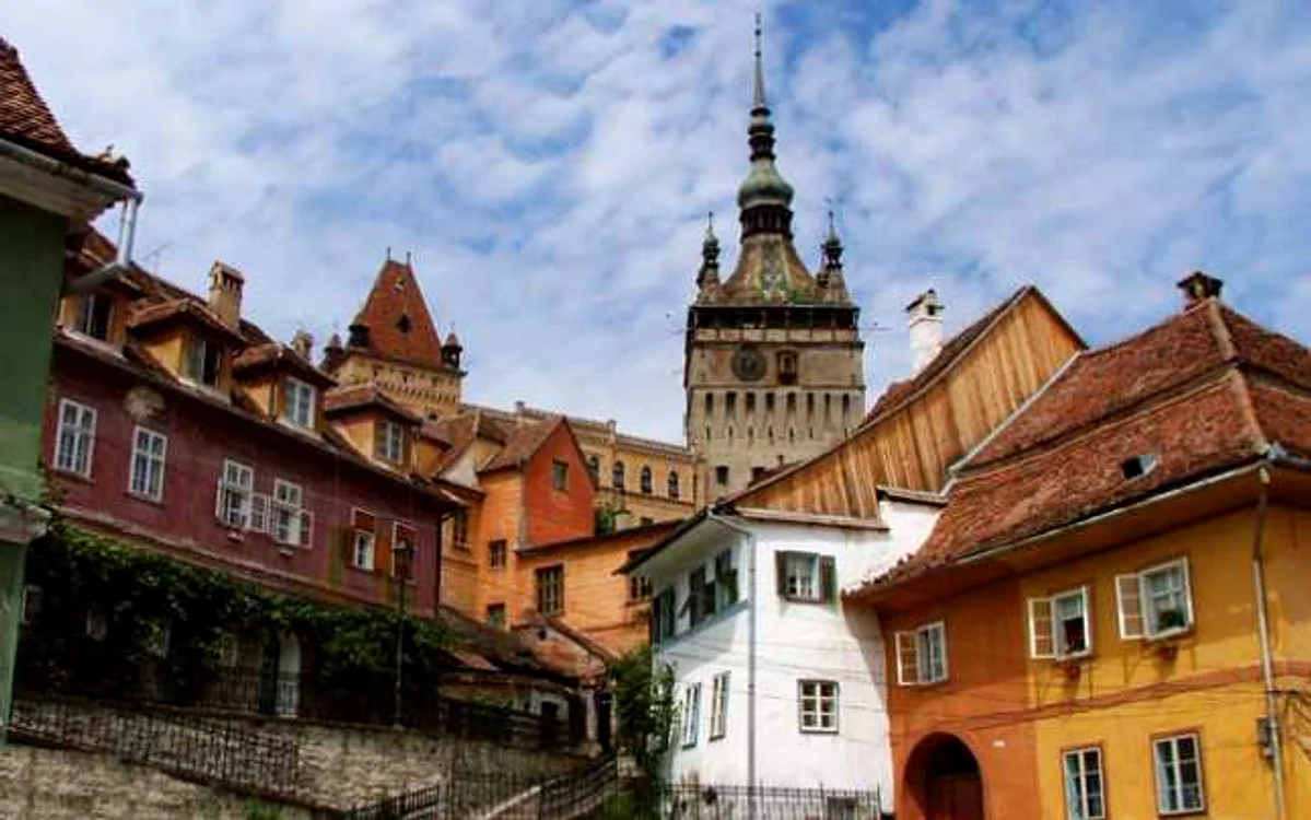 Casele în stil medieval din Sighişoara sunt apreciate pentru arhitectura lor