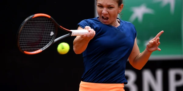  Simona Halep in partida contra olandezei Kiki Bertens FOTO Guliver / Getty Images / Michael Steele 