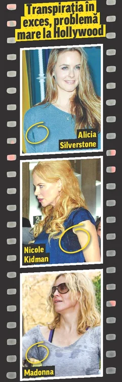 Transpiraţia e o problemă la Hollywood