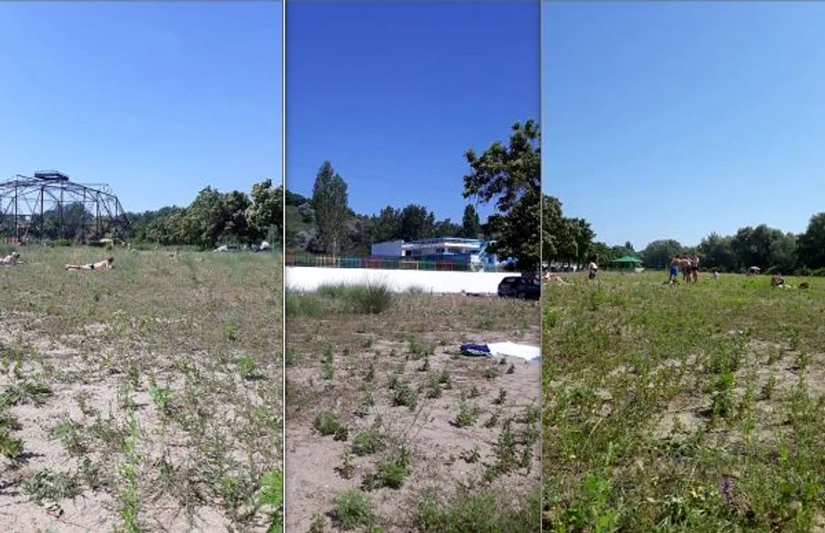 Acest islaz este singura plajă publică de la Galaţi FOTO C Crângan