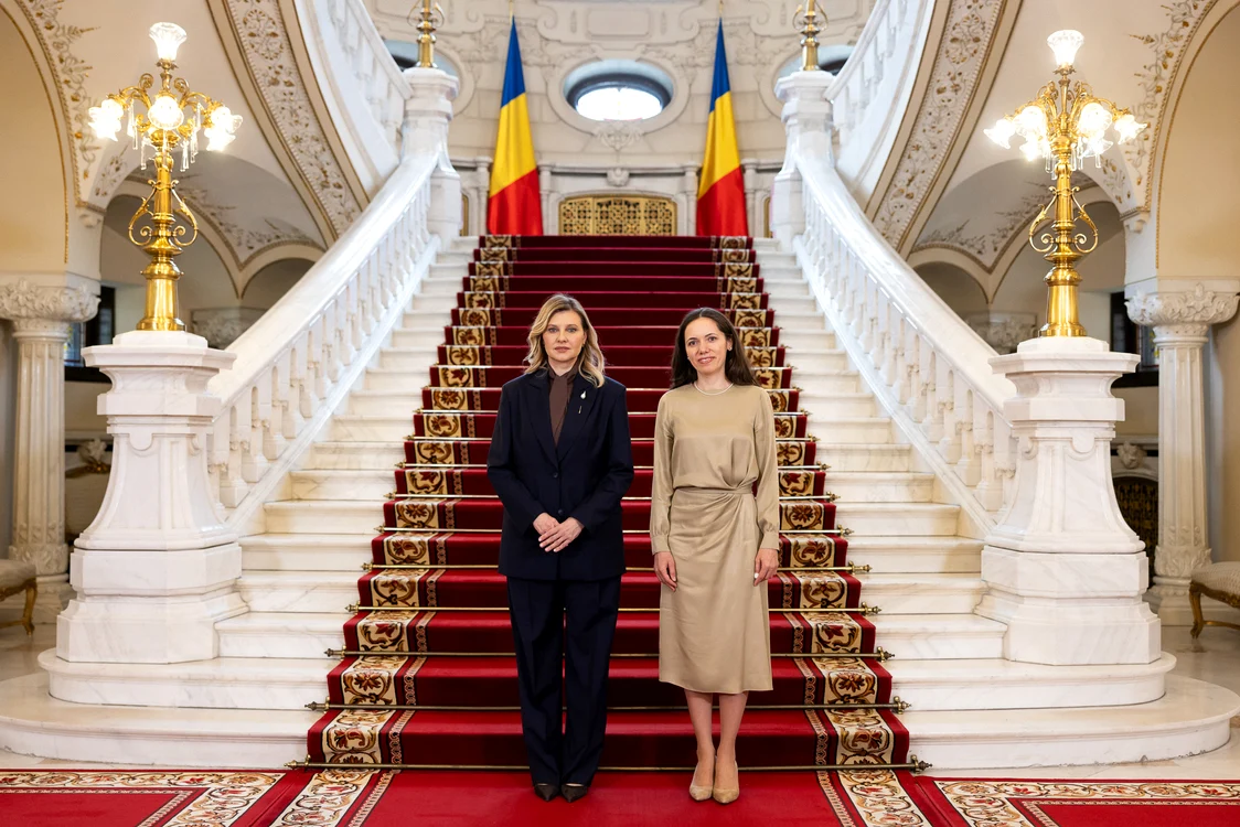 Mirabela Grădinaru și Olena Zelenska, întâlnire la Palatul Cotroceni FOTO Facebook / Olena Zelenska