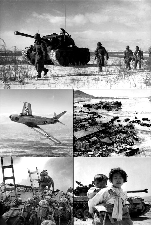 korean war montage 2 png png