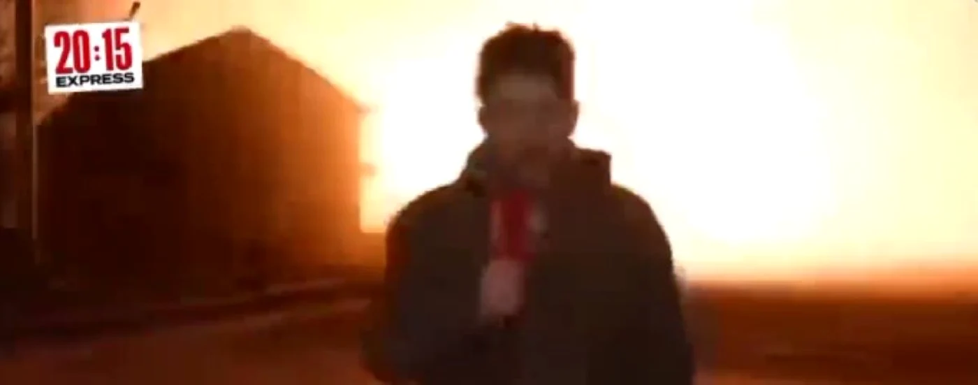 Momentul exploziei. Foto: Captură video Twitter
