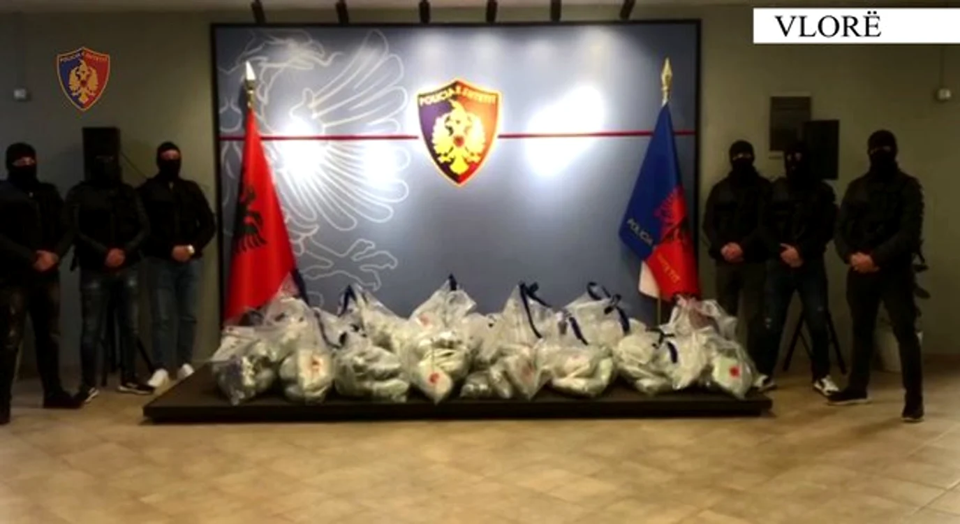 Cantitatea de droguri confiscată de poliția albaneză FOTO politiko.al