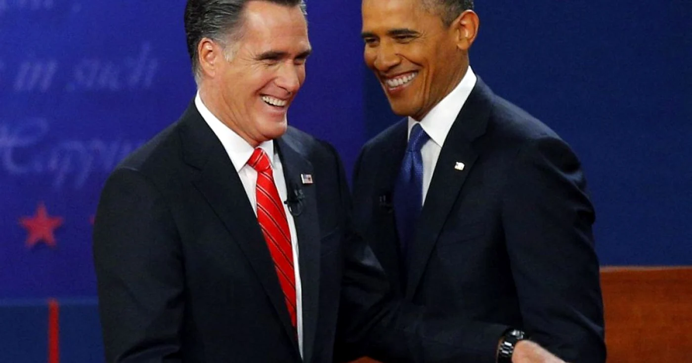 Democratul Barack Obama şi contracandidatul său la şefia SUA, republicanul Mitt Romney