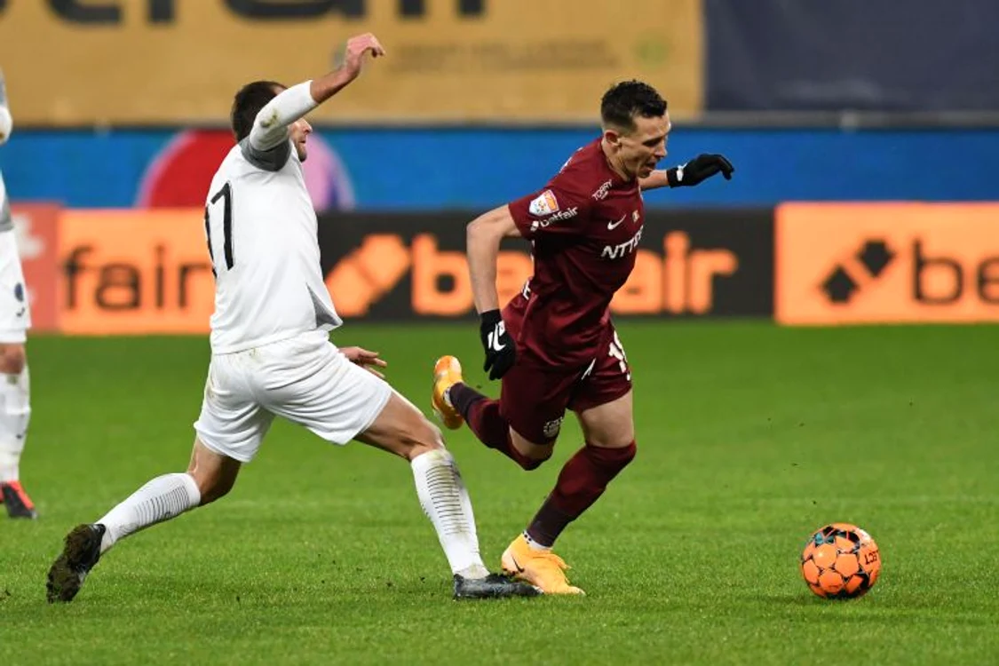 
    Costache a marcat primul gol al CFR-ului în returFOTO: Sportpictures.eu  