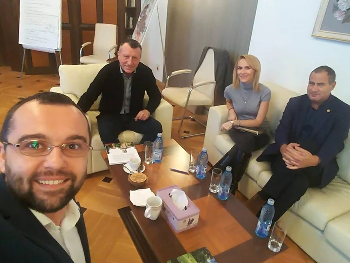 Gabriela Firea, alături de Paul Stănescu, Marian Neacşu şi Gabriel Petrea