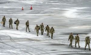 Soldați danezi în Groenlanda FOTO EPA EFE jpg