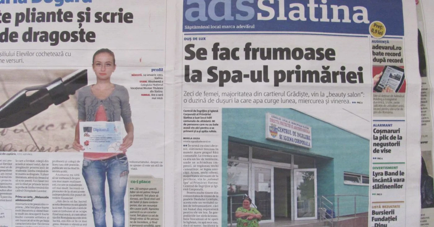 Ziarul se vinde la un preţ de 0,9 lei