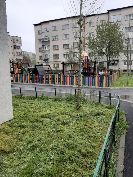 Fetiţa a fost abordată în parcul din imagine de un bărbat în căutarea căruia poliţiştii au plecat la scurt timp de la producerea incidentului FOTO: Adevărul